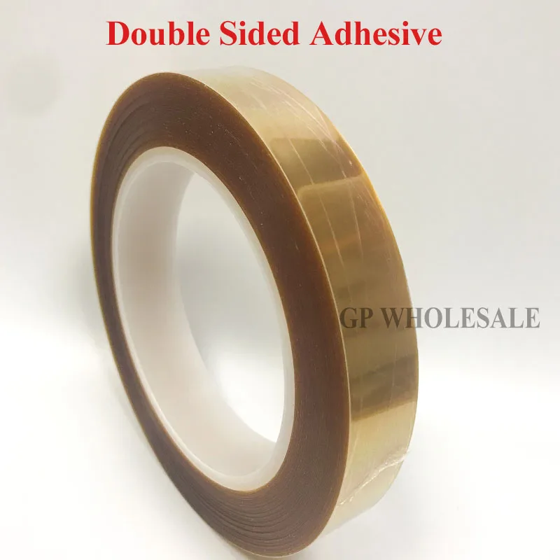 

1x 10mm * 20 Meters 0.1mm Thick, High Temperature Resist, Double Sided Adhesive Tape, Polyimide Film for PCB SMT Switch Masking