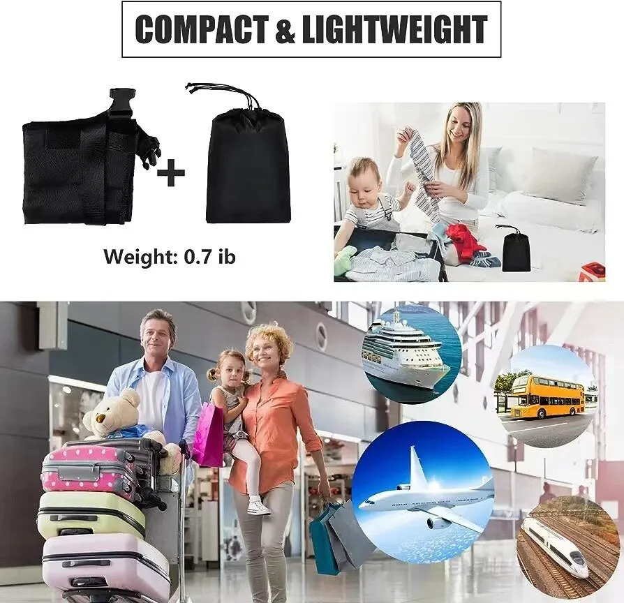 Airplane Footrest For Kids Toddler Travel Bed Airplane Foot Hammock For Baby Anti-Slip Design Christmas Halloween Gift airplane foot rest