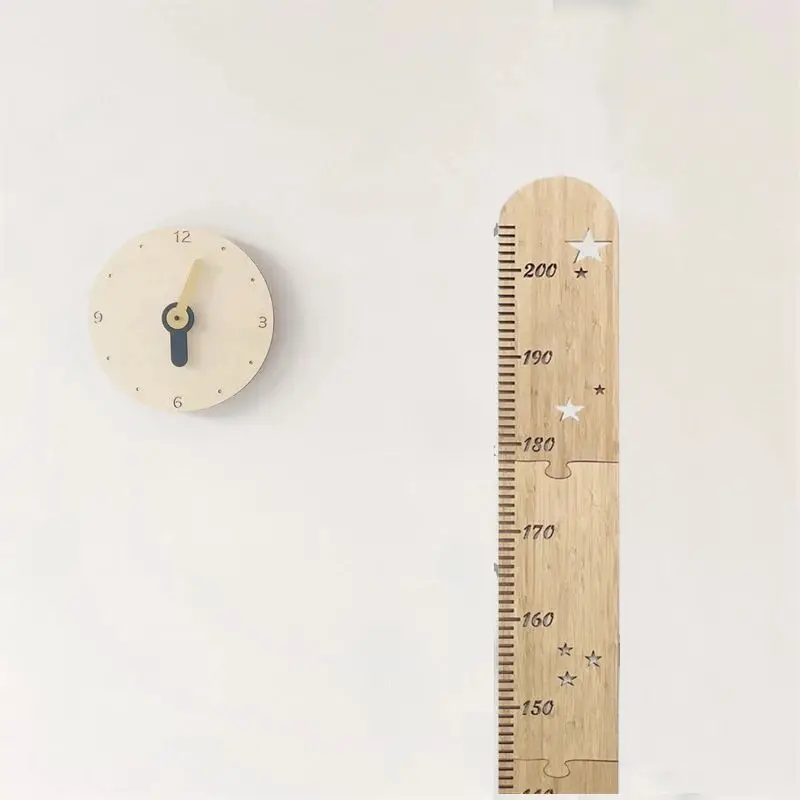 Description Picture 3 of itemWooden Kids Height Growth Chart Ruler Baby Children Height Gauge Room Decoration Wall Meter Measurement Stickers Nordic