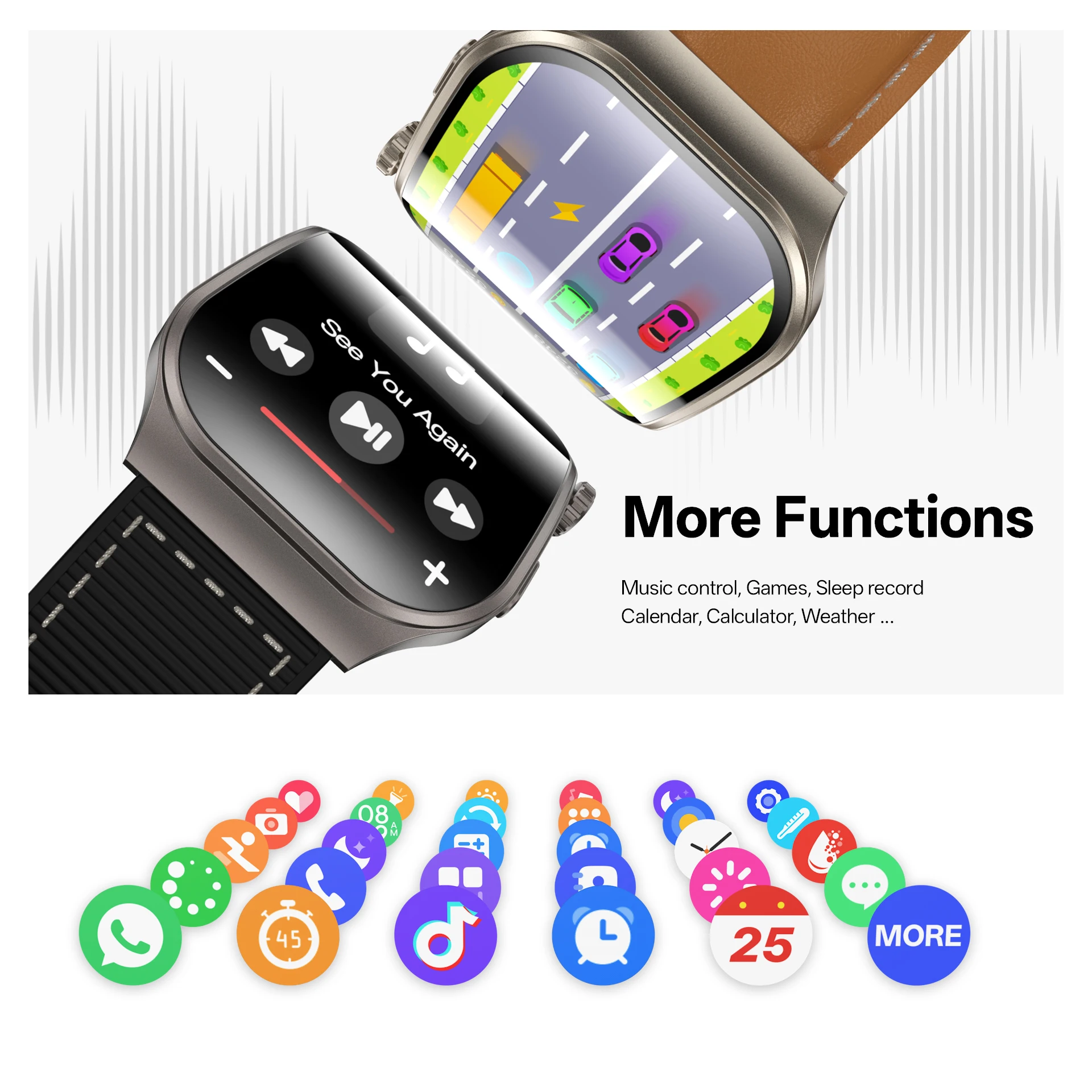 2026 New Bluetooth Call Smart Watch for Men 2.01" HD Curved Screen Sports Watch Health Monitor Smart Watch for Android iOS 6