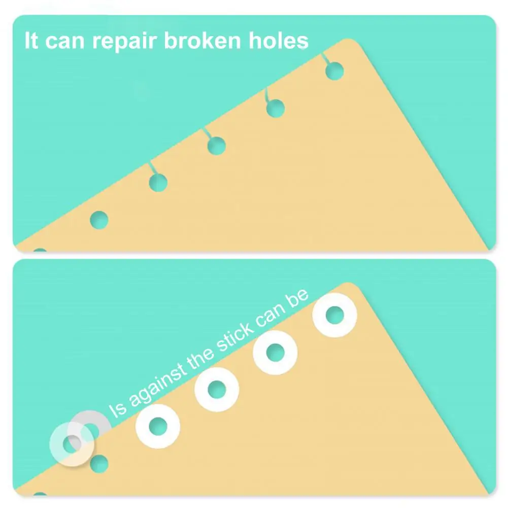 250Pcs Hole Punch Protector Useful Loose-Leaf Paper Protector Round Shape Paper Repair Sticker