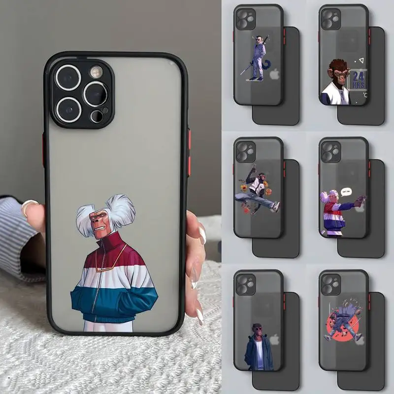 Крутой чехол для телефона в стиле хип-хоп с обезьяной Матовые чехлы Iphone 6 6s 7 8 Plus Xr X