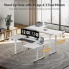 Standing Desk, 71x43 Inches L Shaped Desk with 4 Legs, Dual Motor and Memory Controller, Electric Stand Up Desk Adjustable Heigh 6