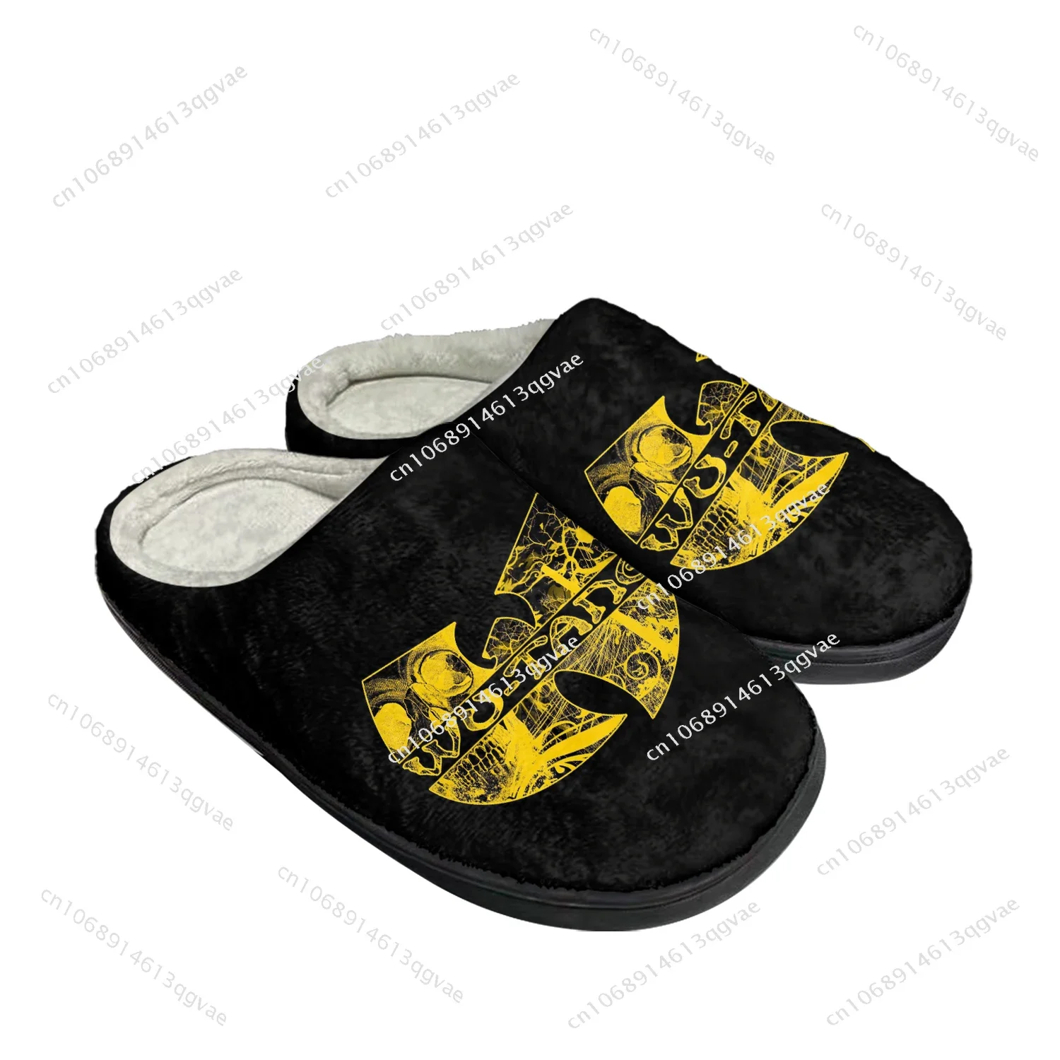 W-Wu-T Clan Home Cotton Slippers Mens Womens Plush Bedroom Tang Casual Keep Warm Shoes Thermal Indoor Slipper Custom Made Shoe