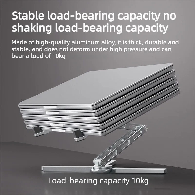 책상용 2-in-1 분리형 노트북 스탠드, 금속 접이식 노트북 라이저 홀더, 휴대용 데스크탑 태블릿 스탠드, 10-15.6인치 노트북용