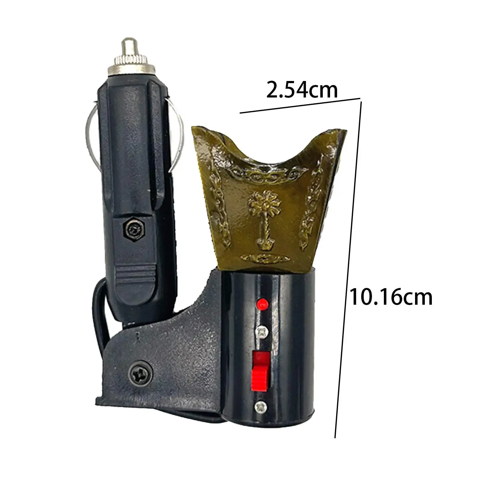 Bruciatore Di Incenso Elettrico Portatile | Ricaricabile USB | Con 16 Luci LED E Telecomando | In Metallo Nero | Per Auto E Casa (arabo Bakhoor)