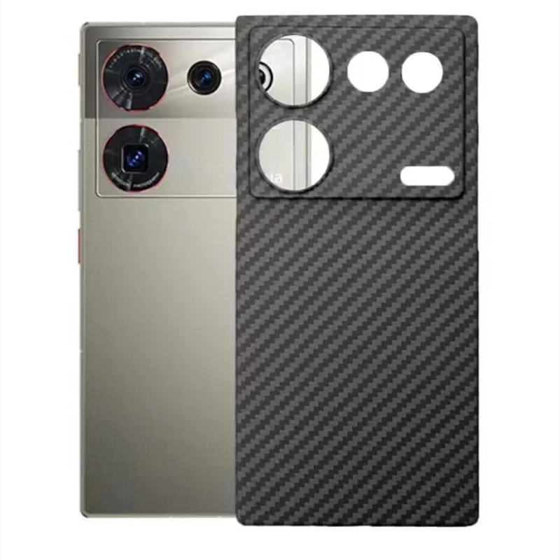 

For Nubia Z50 Ultra Carbon Fiber Fiber Case Aramid Fiber Cover for Nubia Z50 Ultra Phone Protective Case Ultra-Thin Phone Case