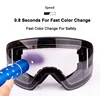 New Color-Changing Ski Goggles All-Weather Transparent Color-Changing Double-Layer Anti-Fog Cylindrical Ski Sports Glasses 3