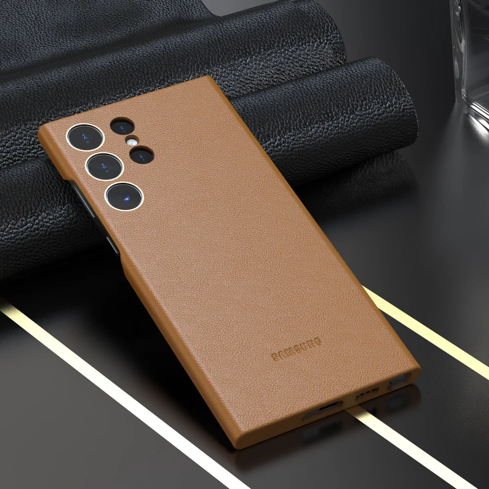 Leather Phone Case - Luxurious Solid Color Full Cover