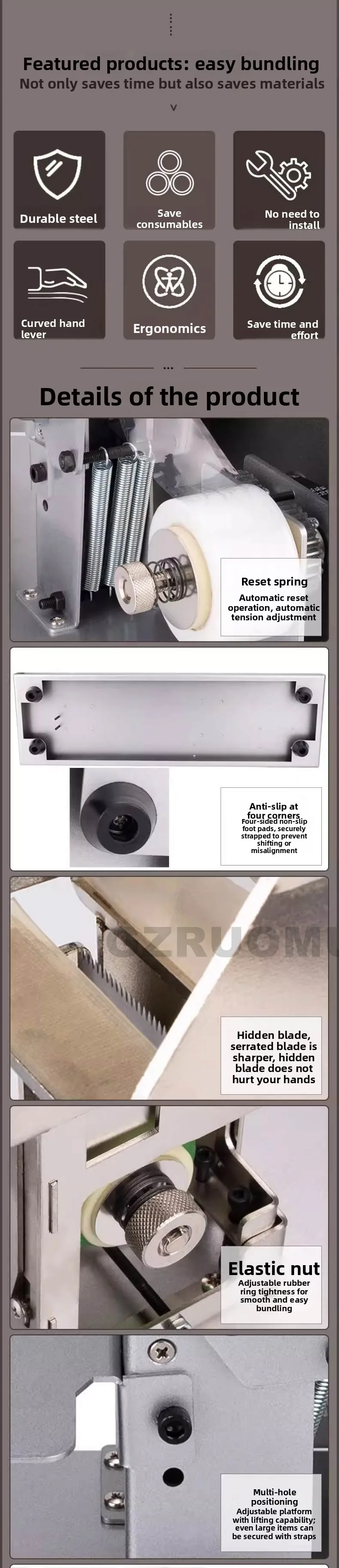 Semi Automatic PE or PVC Film Bundling Machine Convenient Bundling Machine Super