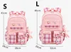 With Rabbit Pendant For Girls Orthopaedics Kids Backpack Kawaii Waterproof School bag Primary Bow Knot Schoolbag mochilas BOOK 4