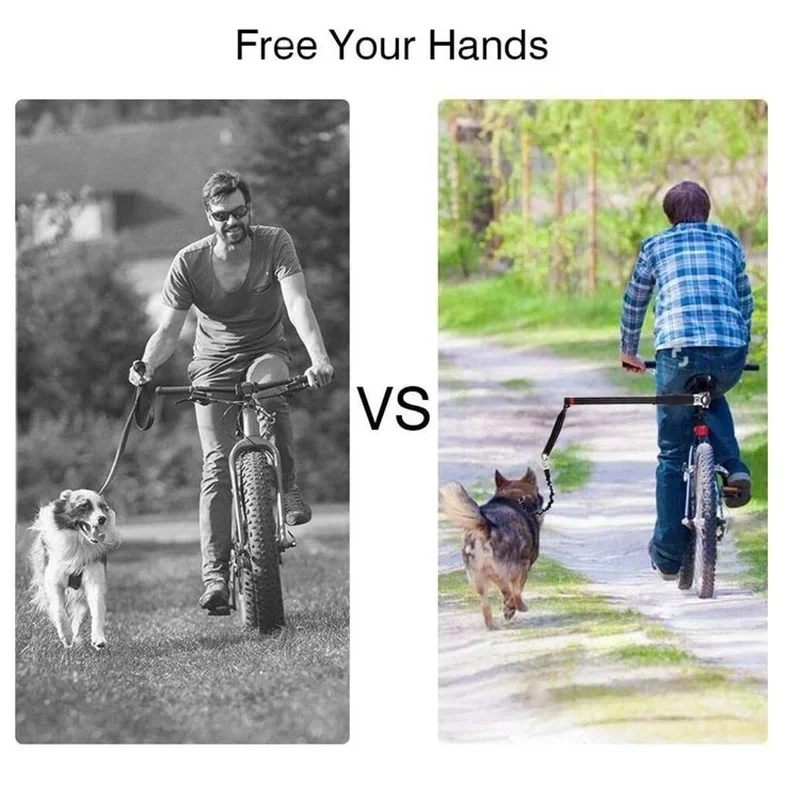 Dog Leash Bike Exerciser Pet Bicycle Leash Attachment Distance Keeper Hands Dog Training Jogger Control Walker