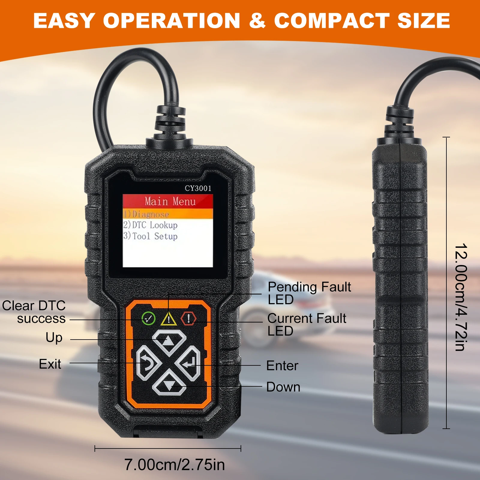 Advanced Automotive Diagnostic Scanner for Vehicle Status Analysis