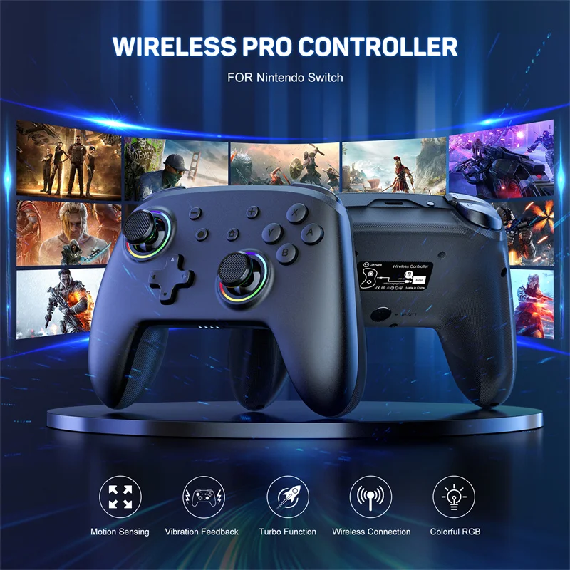 NEW KS32 Wireless For Switch Controller For Nintendo Switch Pro Controller Joystick Wake-up Function Adjustable Turbo Motion