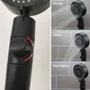 5 Modes Shower Head Black Silver 360 Degrees Rotating High Pressure Sprayer Nozzle Filter Bathroom Shower heads with Stop Button 4