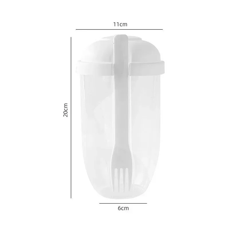 Multi Functional Salad Cup with Fork and Lid Yogurt Cup with Large Capacity Portable Breakfast Portable Tool Accessories
