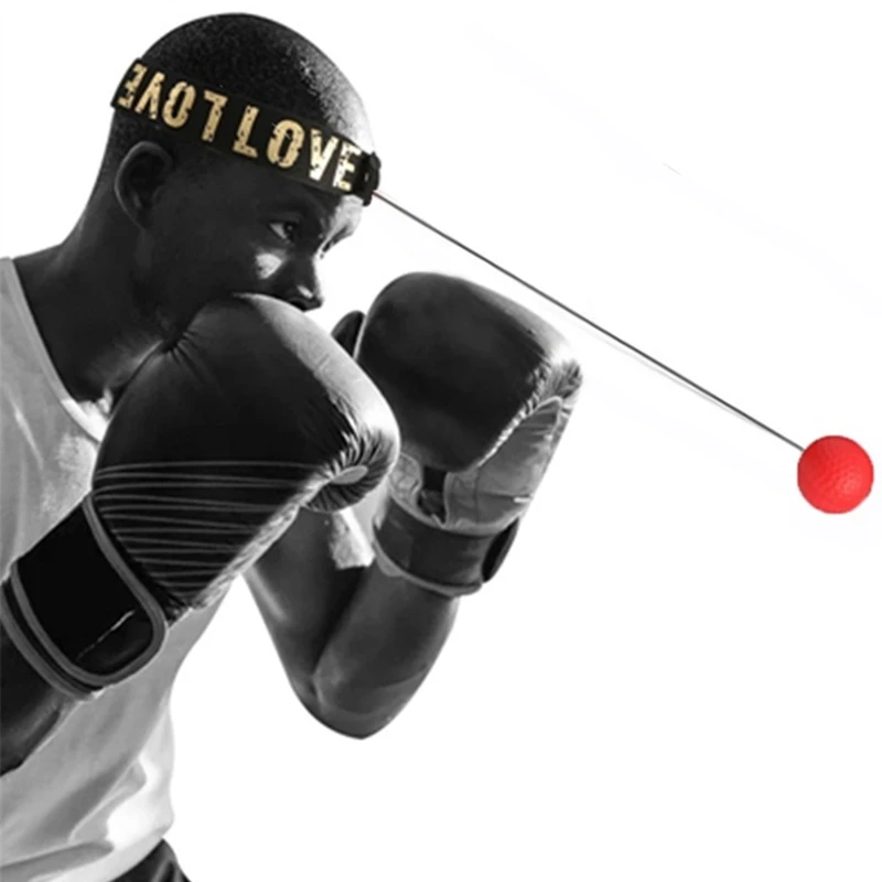 무에타이 복싱 스피드 볼, 헤드 밴드 포함, 산타 복싱 파이팅, 빠른 반응 시간 훈련, 복싱 반사 트레이너