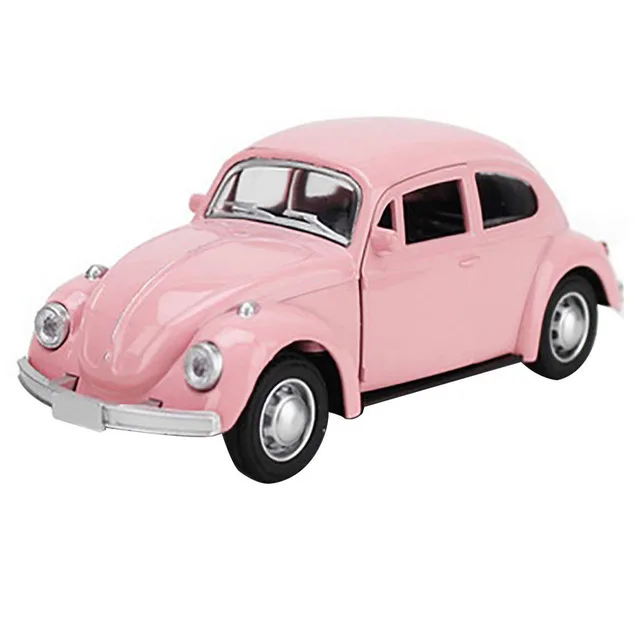 2022 Newest Arrival Retro Vintage Beetle Diecast Pull Back Car Model Toy for Children Gift Decor Cute Figurines Miniatures Decor 