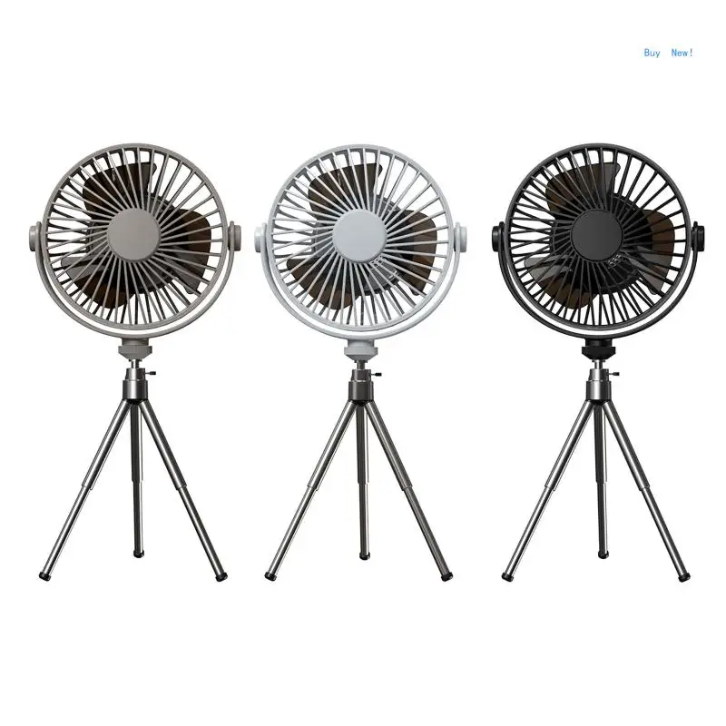 

Portable Table Fan Remote Control Canopy Fan with LED Lamp Tripod for Vacation