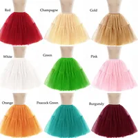 MisShow Women Tutu Short Skirt High Waist Mesh Soft Tulle Skirt Puffy Pettiskirt Prom Ball Gown Party Dance Tutu Dress - Image 5