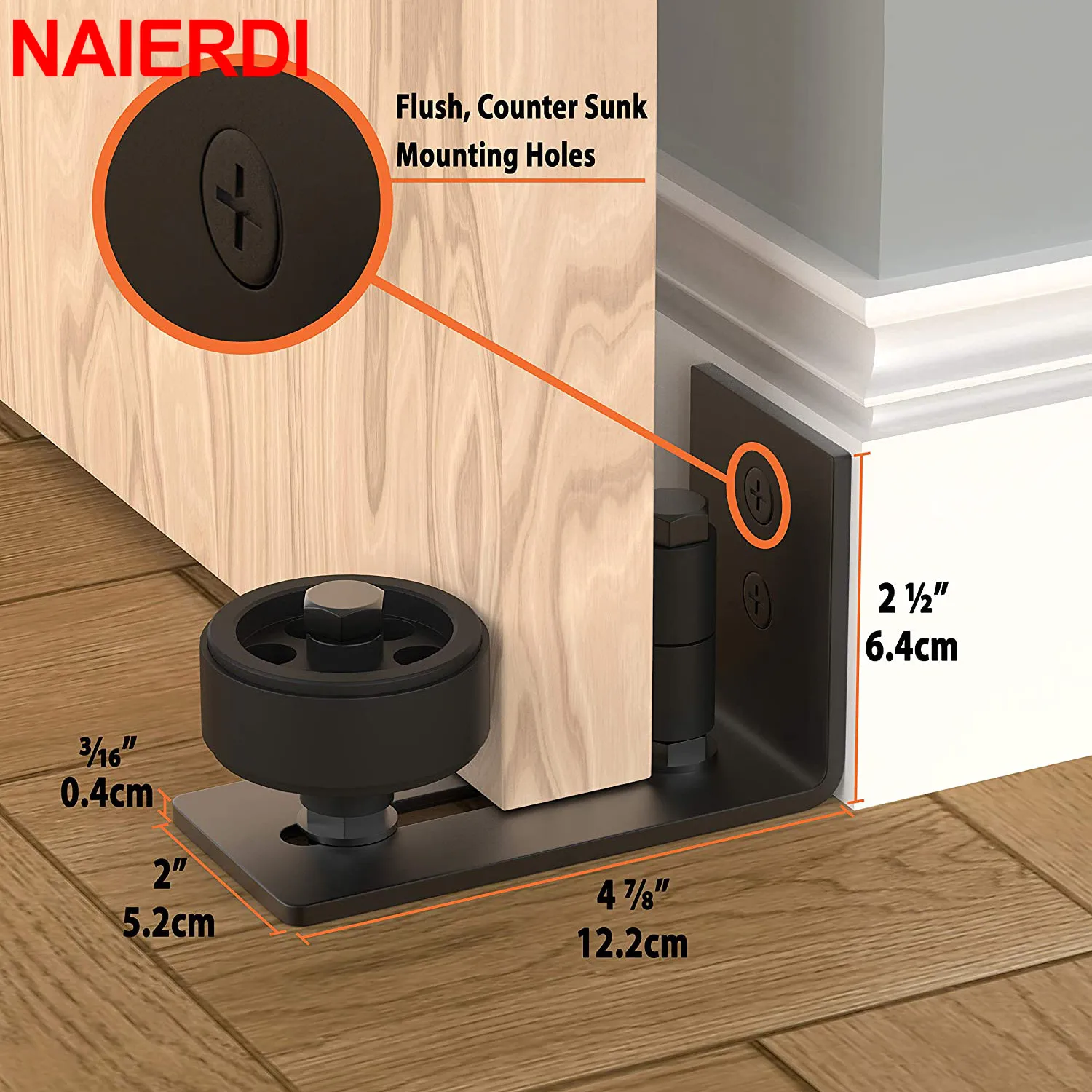 Black Barn Door Floor Guide Sliding Door Slides Rails 8 Setup Options for DIY Barn Adjustable Floor Guide Roller sliding door roller sliding door pulley