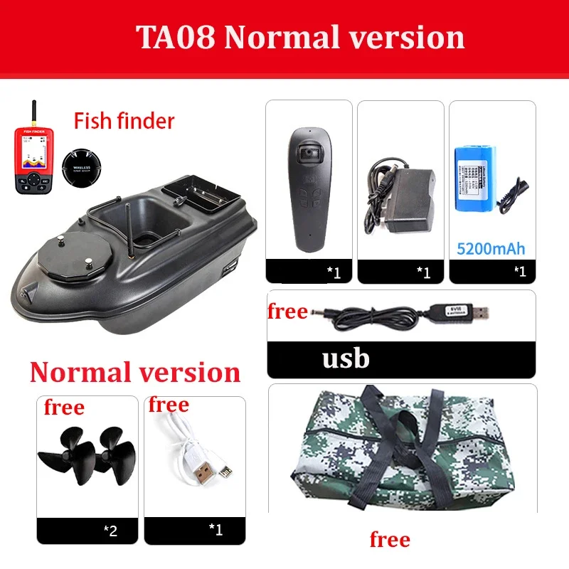 Bateau De Pêche RC Bateau De Pêche 800 M De Distance, GPS