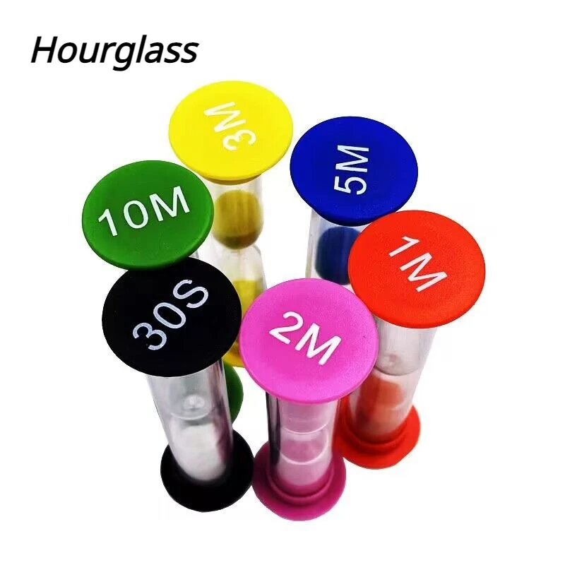 Sand Timer Plastic Small 30 Seconds/1 Minute/2 Minutes/3 Minutes/5 Minutes/10 Minutes Sand Meter Clock Hourglass