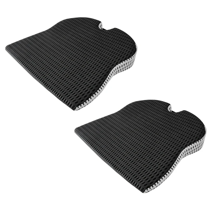 

2X Car Wedge Seat Cushion for Car Driver Seat Office Chair Wheelchairs Memory Foam Seat Cushion-Orthopedic Support