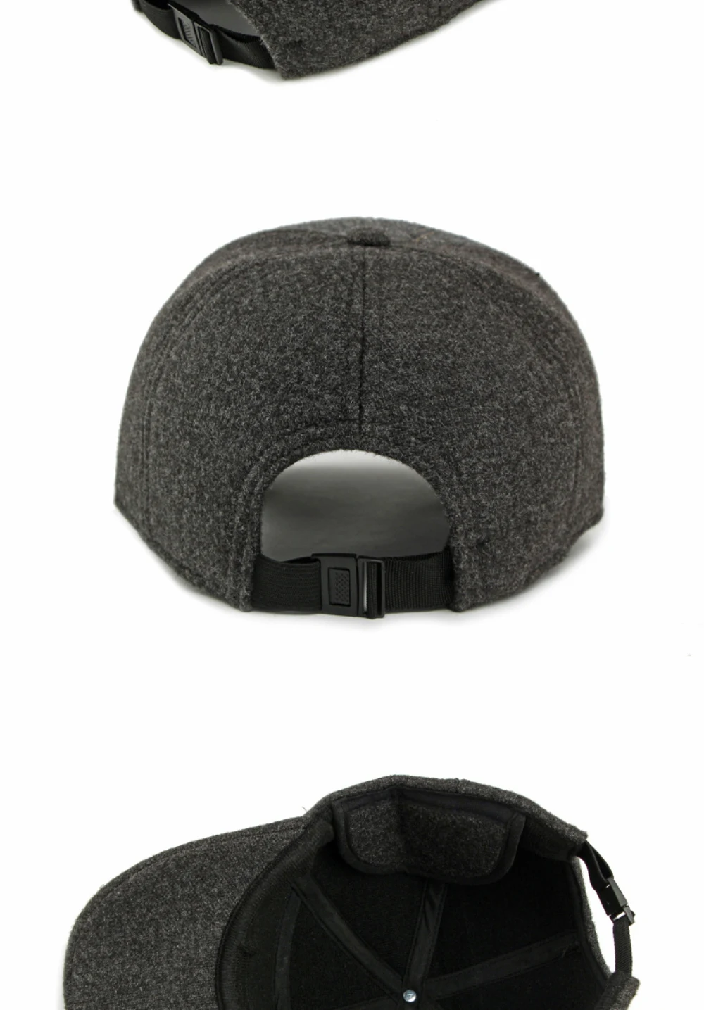 HT5010 Dicke Warme Winter Kappe Männer Hohe Qualität Wolle Baseball Hut Männlichen Schnee Ski Earflap Kappe Einstellbare Baseball Kappe Vater Papa Hut – Detail 13