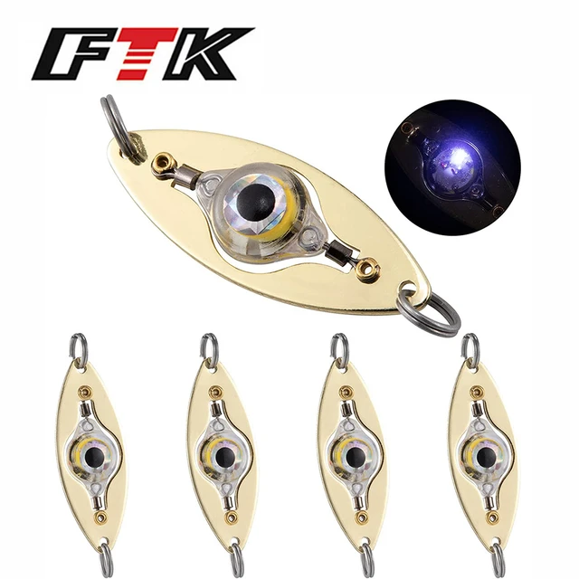 LED Fishing Lures Lights Fishing Spoons LED Lighted Baits Flasher Saltwater  Trolling Deep Drops Underwater Fishing Light - AliExpress