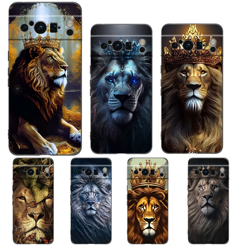 Lion Design Shockproof Soft Silicone Phone Case Cover