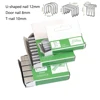 Tools Staples Nails 1000Pcs 12mm/8mm/10mm Brad Nails DIY Door Nail Packaging Stapler T Shaped U Shape Wood Furniture 2