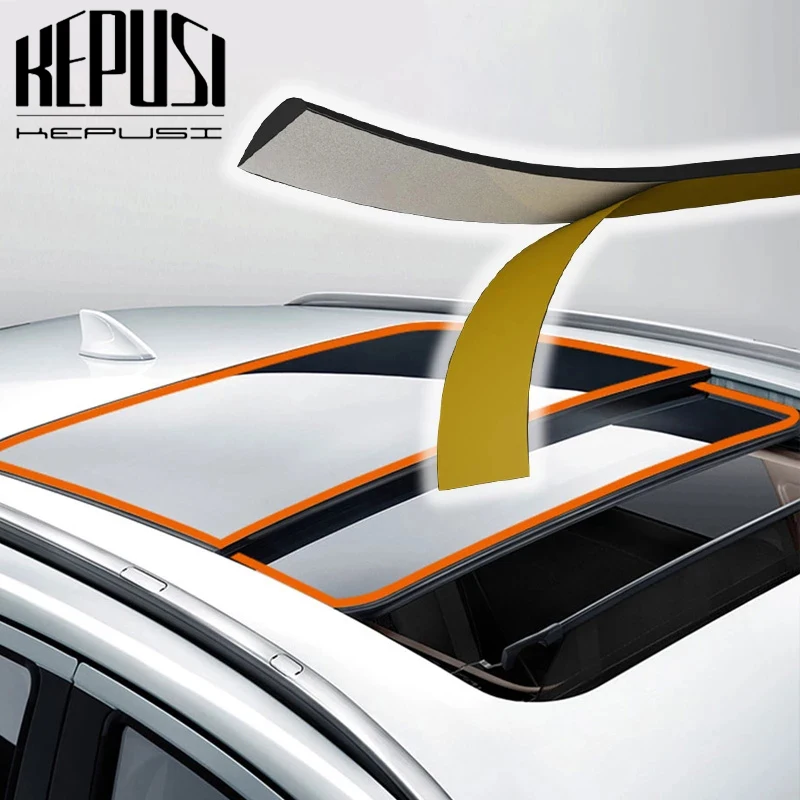 5m/16ft Rubber Seal Strip For Sunroof Triangular Window Auto Rubber Seals Weatherstrip Car Roof