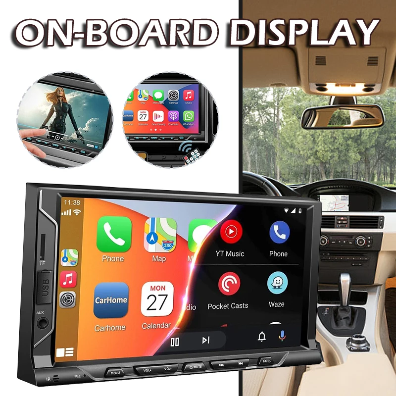 

1set 2 Din Car Radio 7" HD Auto Stereo Radio Multimedia Player Automobile Touch Screen Central Control Navigation Players