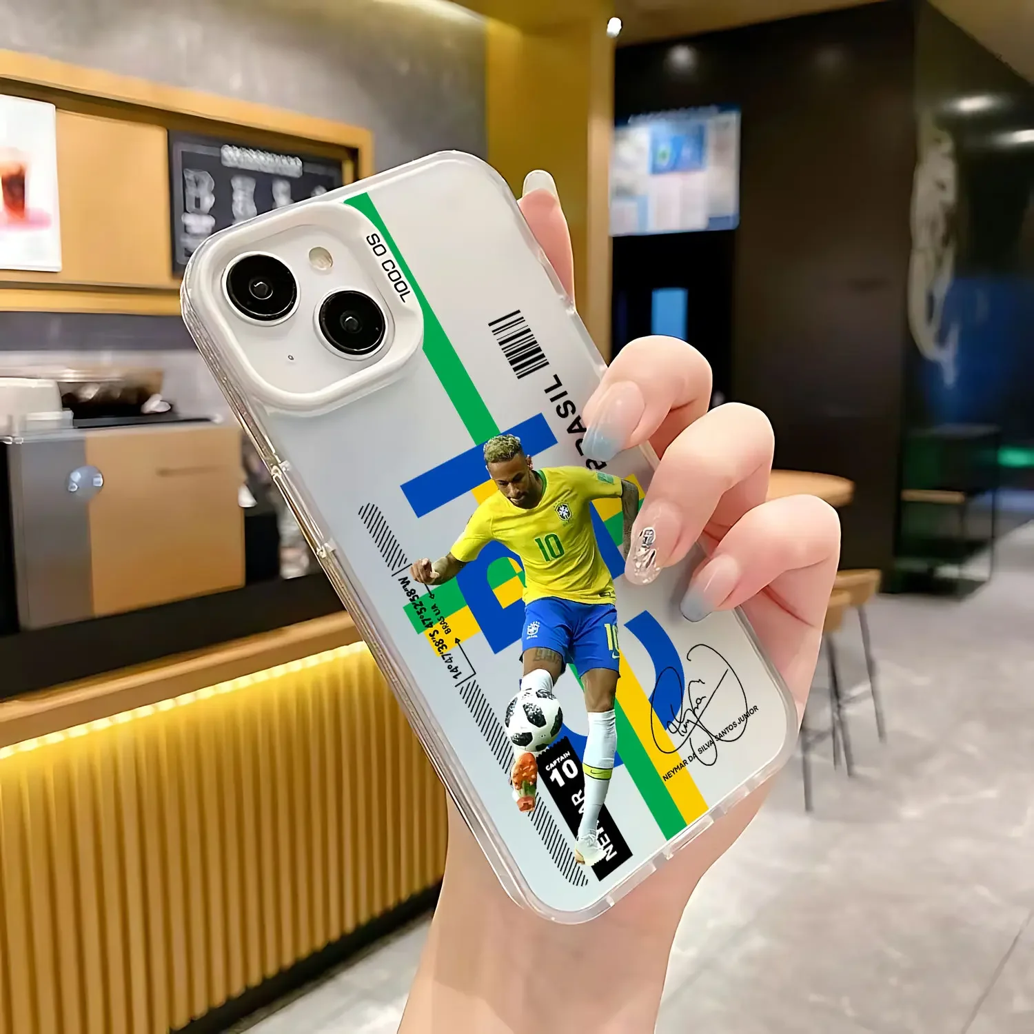 Premium Matte Back Anti-Fall Phone Case with Iconic Athlete Tribute Design