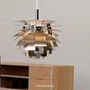 Artichoke Style Pinecone Pendant Light Modern LED Danish Design for Living Room Kitchen Home Decor Aluminum Hanging Chandelier 6