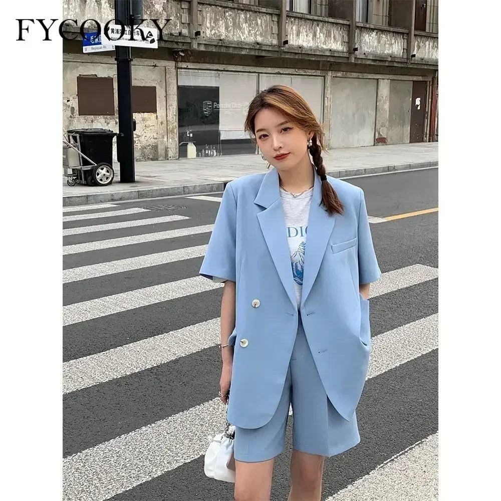 Women's Blazer Shorts Set 2