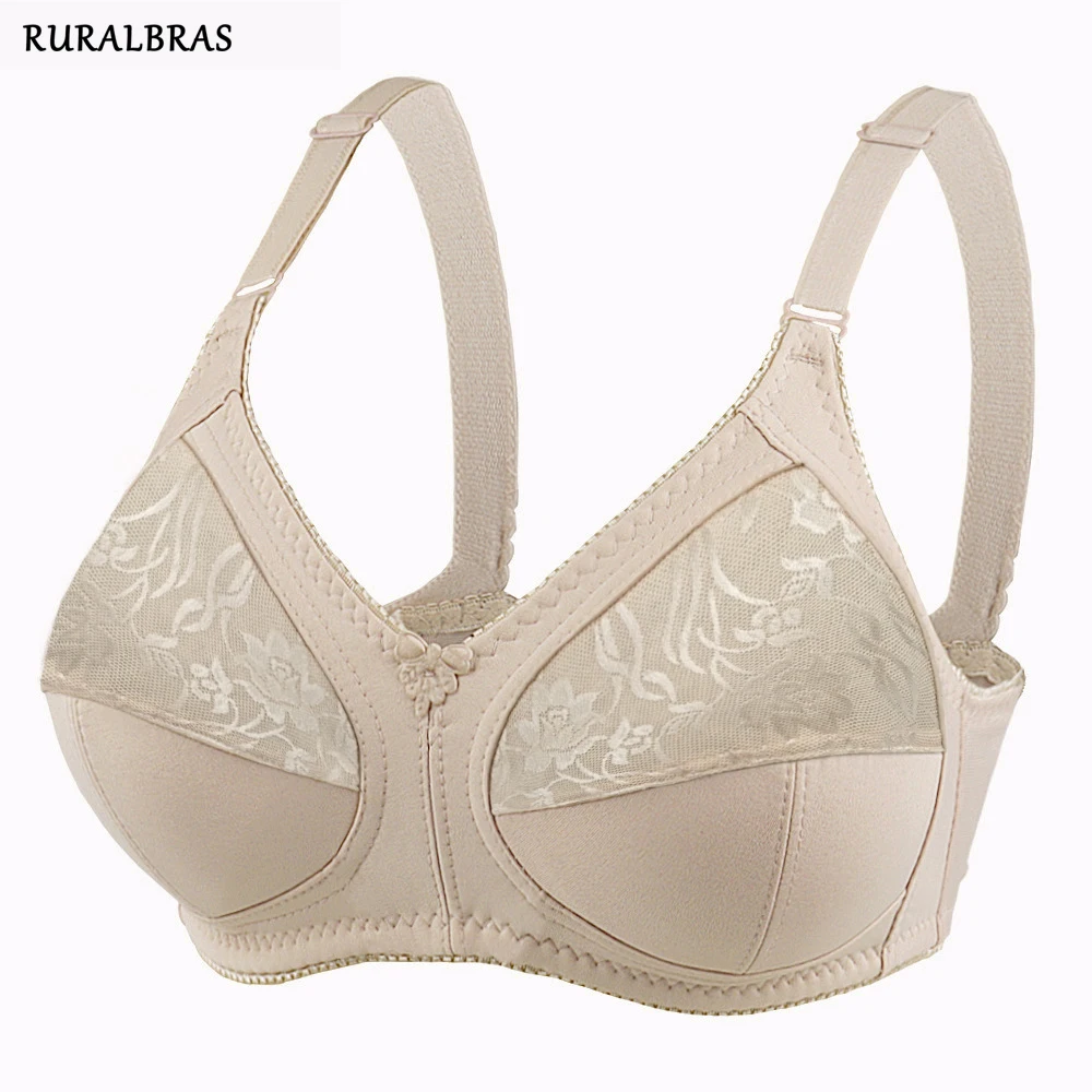 Ruralbras Sexy Women's Bras Wireless Full Coverage D/E/F for Plus Size Non Padded Comfort Soft Bra Minimizer Top Female Lingerie 1