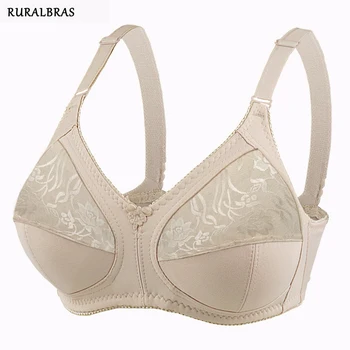Ruralbras Sexy Women's Bras Wireless Full Coverage D/E/F for Plus Size Non Padded Comfort Soft Bra Minimizer Top Female Lingerie 1