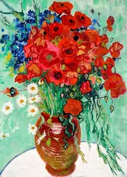 Impressionist Vincent Van Gogh Sunflowers Canvas Painting - Abstract Floral Wall Art Decor - 40x60cm Unframed (5)