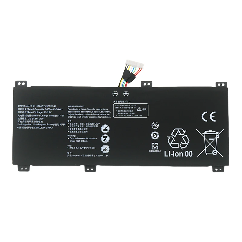 Аккумулятор для ноутбука планшетов Huawei HB6081V1ECW-41 W29 HB6081V1ECW-41 V700 MagicBook pro 10210u D 16 2020 56wh