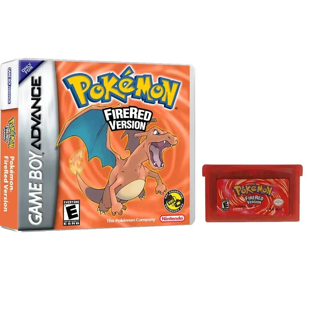 thumbnail image 1 of 2024 Series Emerald FireRed Leafgreen Ruby Sapphire 5 Versions GBA Game in Box for 32 Bit Video Game Cartridge No Manual, 1 of 5
