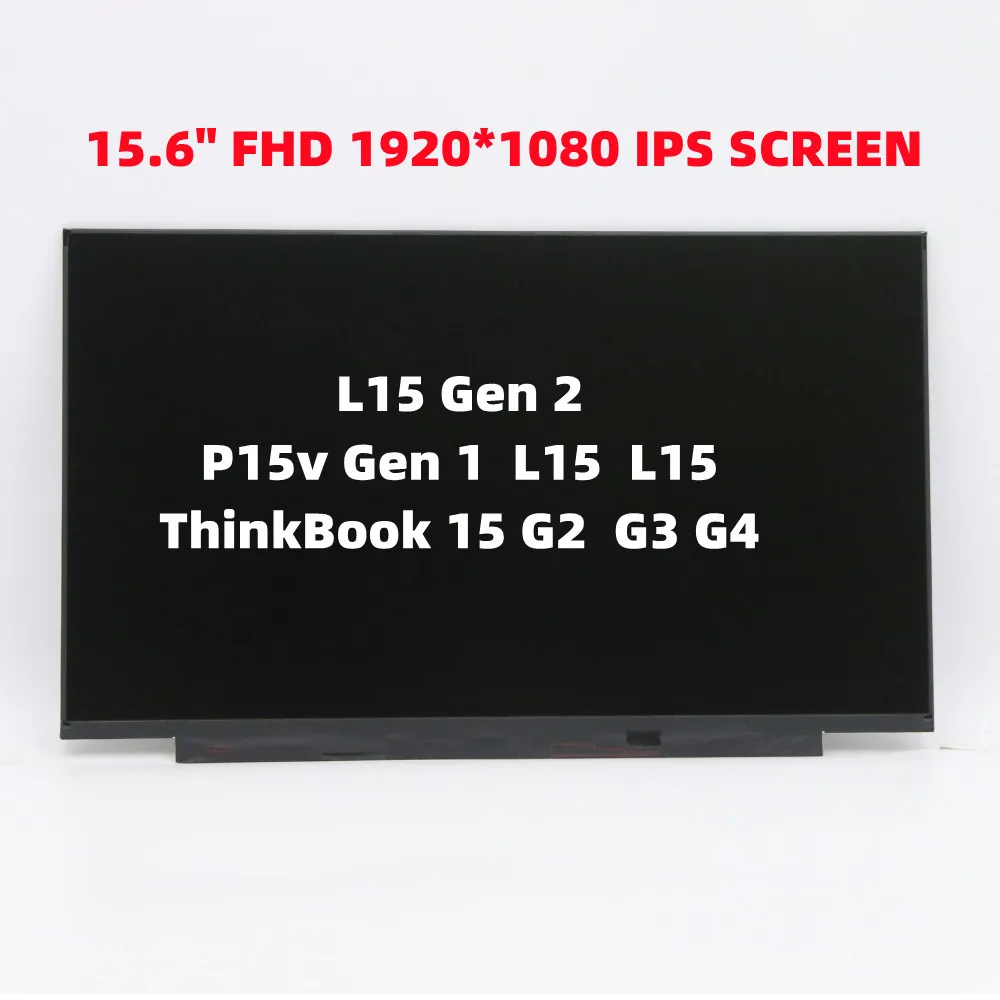 

New For lenovo ThinkPad L15 Gen 2 P15v Gen 1 L15 L15 ThinkBook 15 G2 G3 G4 NV156FHM T07 R156NWF7 R2 15.6" IPS LCD screen Touch