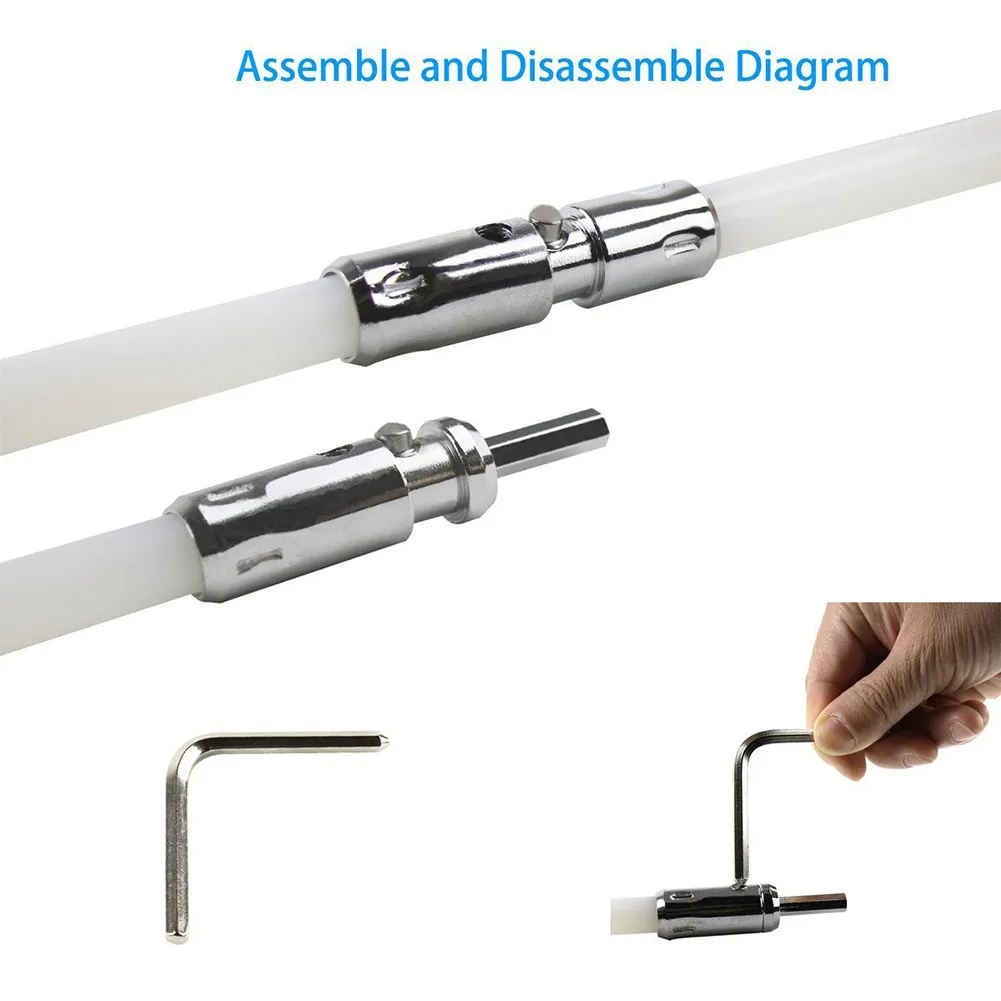 Bohrer-Adapter Für Schornstein-Reinigungsbürste – 10 Stück, Metall, Verzinkt, Für Elektrische Bohrmaschinen