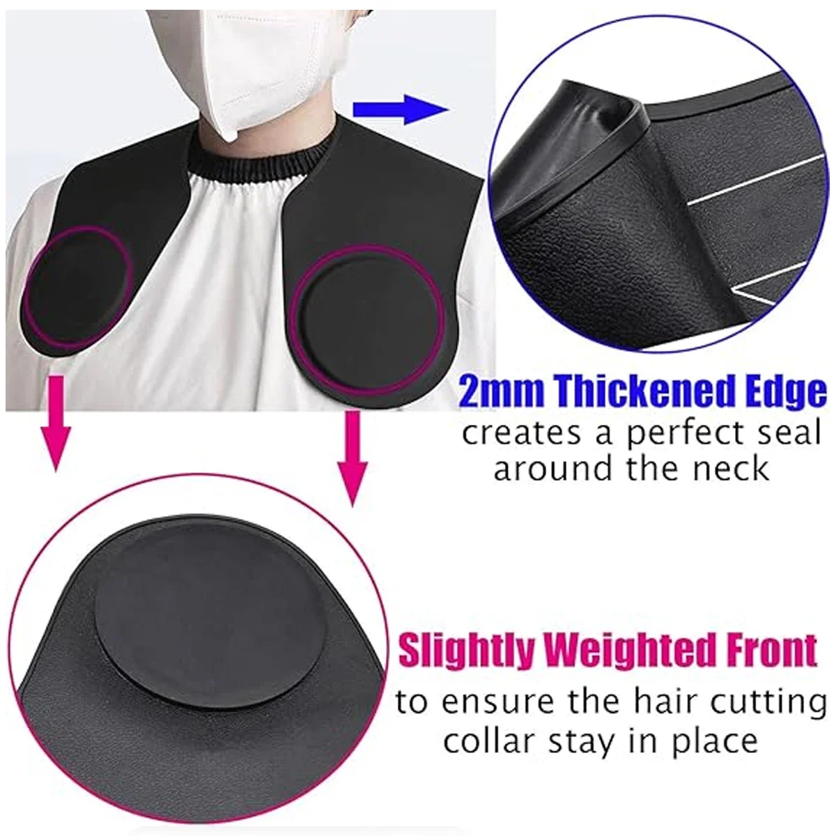 Hairdressing Cape Waterproof Barber Hair Coloring Apron Salon Silicone Hair Dye Shawl Professional Barbershop Styling Cape Tools 4