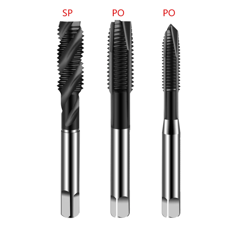 JIMMY CNC Mechanical Tap HSS-E M35 Cobalt Spiral Metric Thread Tap M1-M24 Machine Plug Threading Tool Drill Bit