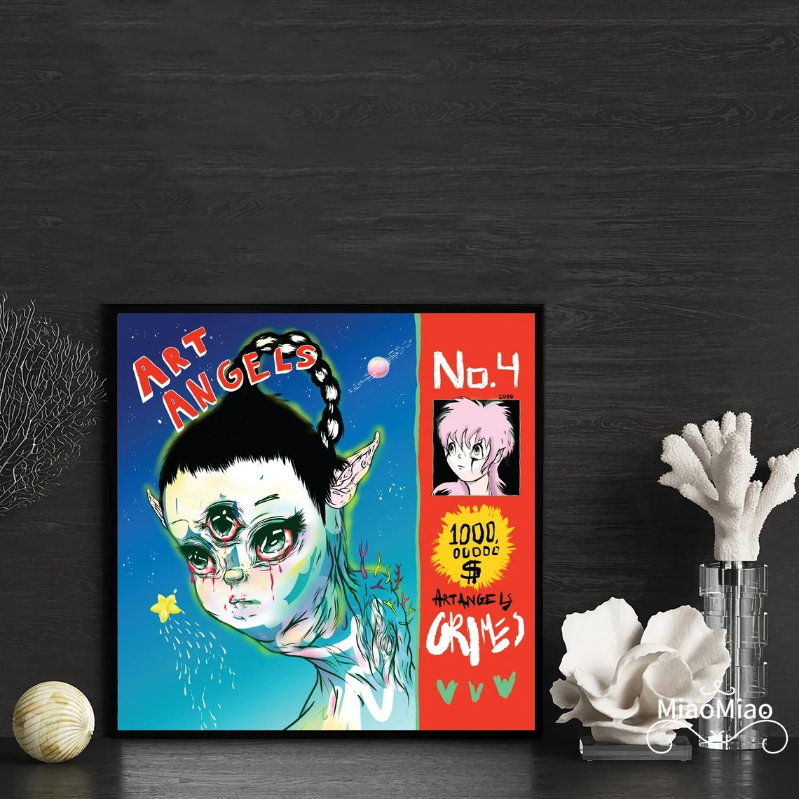 

Grimes, художественные ангелы, музыкальный альбом, Обложка, плакат, холст, Художественная печать, домашний декор, настенная живопись (без рамки)