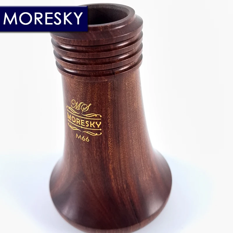 MORESKY Clarinet Bb Red Wood Clarinet Silver plated17 Keys Mopane Sib Klarnet M66