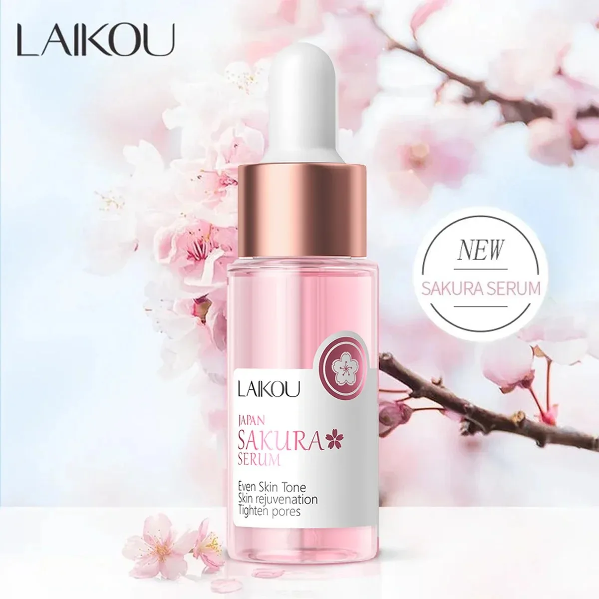 1/2/3 pcs Sakura Facial Serum Cherry Blossom Brighting Skin Face Essence Brightening Hydrating Hyaluronic Acid For All Skin Type 5