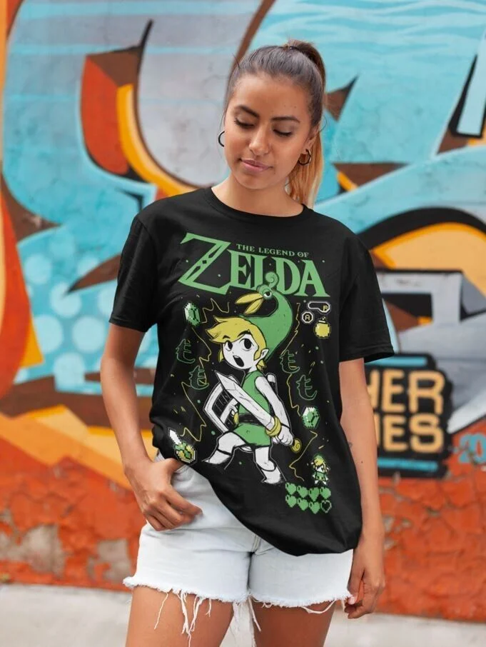 تي شيرت The Legend of Zel رابط إلى قميص هدية الرسو...